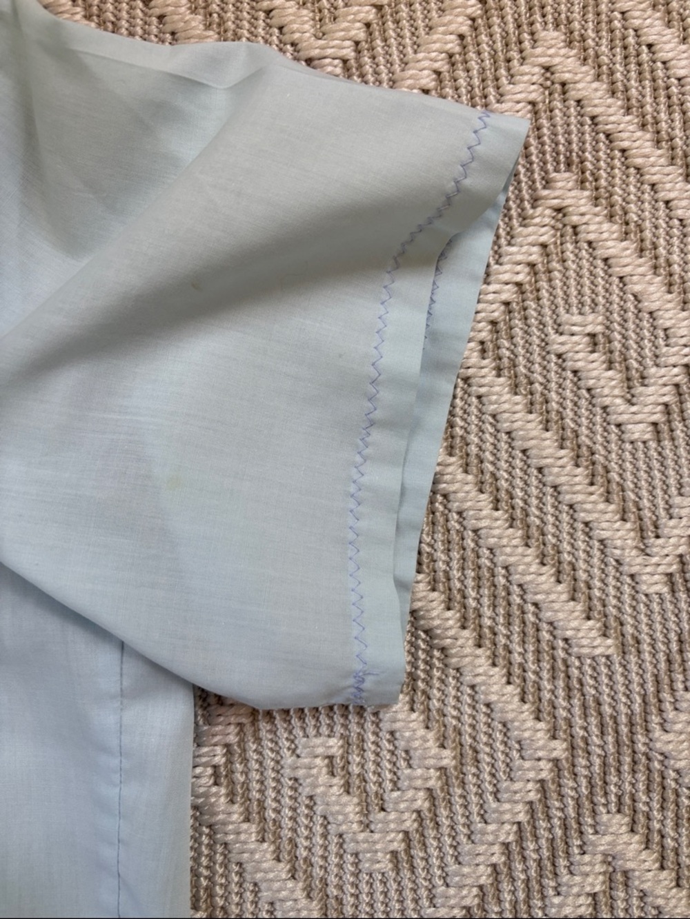 Chute#1 Vintage Light Blue Embroidered Western-Style Men's Button-Down Shirt - Picture 4 of 10